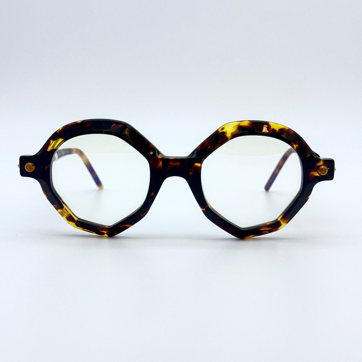 KUBORAUM, P18, DARK TORTOISESHELL / CREAM