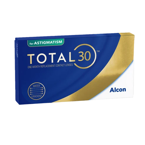 ALCON, DAILIES TOTAL 30 for astigmatism, 3pk