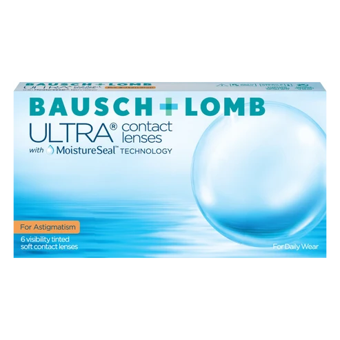 BAUSCH + LOMB, ULTRA MONTHLY FOR ASTIGMATISM, 6PK